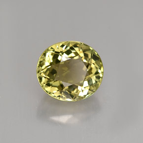 1.94 ct Green Tourmaline Stone, Natural Tourmaline in Oval Facet Shape for Sale