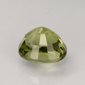 Tourmaline Gemstone in 7.7 x 6.9 mm Size for Sale, Tourmaline Stone in Yellowish Green Color