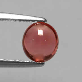 1.00 ct Red Tourmaline Stone, Natural Tourmaline in Oval Cabochon Shape for Sale