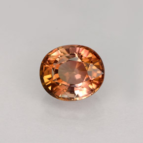1.02 ct Multicolor Tourmaline Stone, Natural Tourmaline in Oval Facet Shape for Sale