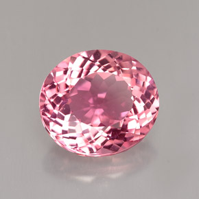 2.94 ct Pink Tourmaline Stone, Natural Tourmaline in Oval Portuguese-Cut Shape for Sale