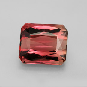 8.18 ct Bi-color Tourmaline Gemstone, Tourmaline Gem in Octagon / Scissor Cut Shape for Sale.