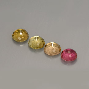 Tourmaline Gemstone in 4.8 mm Size for Sale, Tourmaline Stone in Multicolor Color