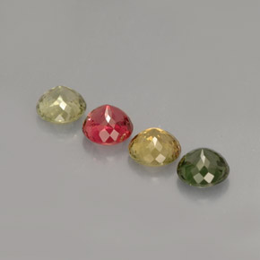 Tourmaline Gemstone in 4.6 mm Size for Sale, Tourmaline Stone in Multicolor Color
