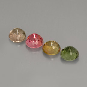 Tourmaline Gemstone in 4.8 mm Size for Sale, Tourmaline Stone in Multicolor Color