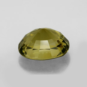 Tourmaline Gemstone in 12.9 x 10.7 mm Size for Sale, Tourmaline Stone in Greenish Golden Color