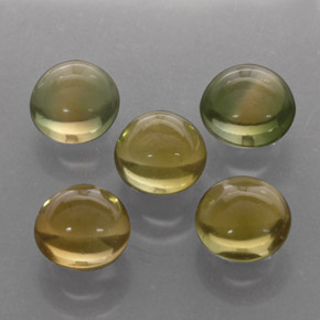 3.20 ct Multicolor Tourmaline Stone, Natural Tourmaline in Round Cabochon Shape for Sale
