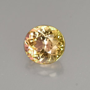 1.17 ct Multicolor Tourmaline Stone, Natural Tourmaline in Oval Facet Shape for Sale