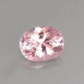 1.10 ct Pink Tourmaline Gemstone, Tourmaline Gem in Oval Facet Shape for Sale.