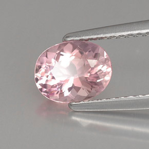 1.10 ct Pink Tourmaline Stone, Natural Tourmaline in Oval Facet Shape for Sale