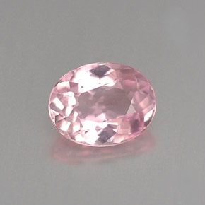 0.98 ct Pink Tourmaline Gemstone, Tourmaline Gem in Oval Facet Shape for Sale.