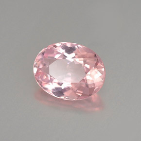 0.98 ct Pink Tourmaline Stone, Natural Tourmaline in Oval Facet Shape for Sale