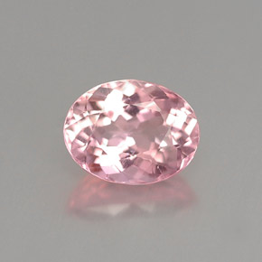 1.07 ct Pink Tourmaline Gemstone, Tourmaline Gem in Oval Facet Shape for Sale.