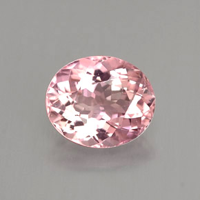 1.40 ct Pink Tourmaline Gemstone, Tourmaline Gem in Oval Facet Shape for Sale.