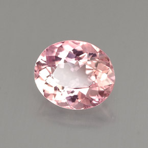 1.40 ct Pink Tourmaline Stone, Natural Tourmaline in Oval Facet Shape for Sale