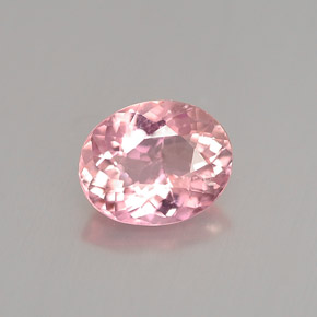 0.82 ct Pink Tourmaline Gemstone, Tourmaline Gem in Oval Facet Shape for Sale.