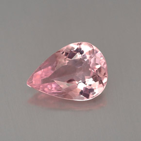 0.90 ct Pink Tourmaline Gemstone, Tourmaline Gem in Pear Facet Shape for Sale.
