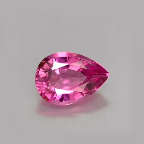 0.98 ct Pink Tourmaline Gemstone, Tourmaline Gem in Pear Facet Shape for Sale.