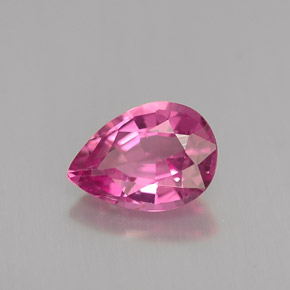 0.98 ct Pink Tourmaline Stone, Natural Tourmaline in Pear Facet Shape for Sale