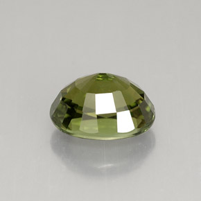 Tourmaline Gemstone in 8 x 6.6 mm Size for Sale, Tourmaline Stone in Golden Green Color