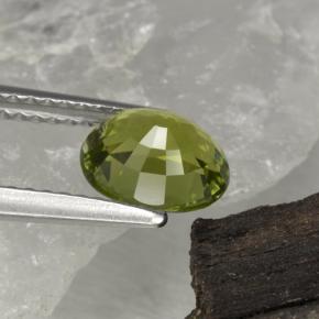 Tourmaline Gemstone in 7.5 x 6.2 mm Size for Sale, Tourmaline Stone in Olive Green Color