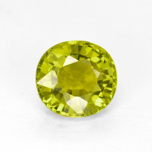 Verde amarillento Turmalina Gema - 1.1ct Forma ovalada (ID: 253193)