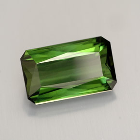 2.84 ct Green Tourmaline Stone, Natural Tourmaline in Octagon / Scissor Cut Shape for Sale