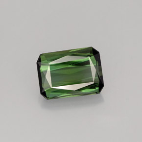 1.42 ct Green Tourmaline Gemstone, Tourmaline Gem in Octagon / Scissor Cut Shape for Sale.