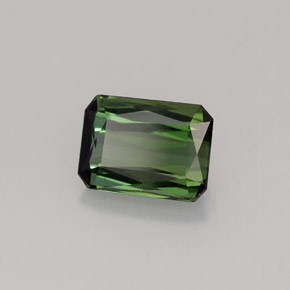 1.42 ct Green Tourmaline Stone, Natural Tourmaline in Octagon / Scissor Cut Shape for Sale