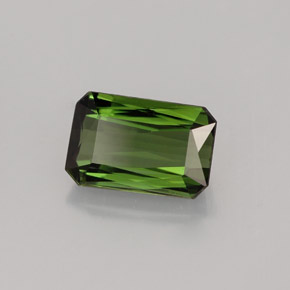 1.53 ct Green Tourmaline Stone, Natural Tourmaline in Octagon / Scissor Cut Shape for Sale
