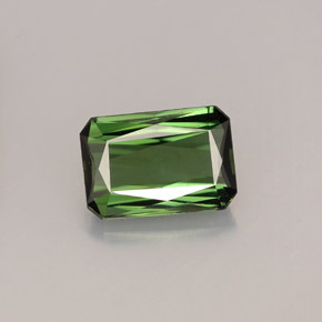1.36 ct Green Tourmaline Gemstone, Tourmaline Gem in Octagon / Scissor Cut Shape for Sale.