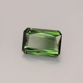 1.36 ct Green Tourmaline Stone, Natural Tourmaline in Octagon / Scissor Cut Shape for Sale