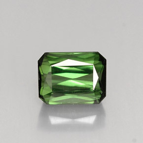 1.15 ct Green Tourmaline Gemstone, Tourmaline Gem in Octagon / Scissor Cut Shape for Sale.