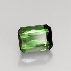 1.15 ct Green Tourmaline Stone, Natural Tourmaline in Octagon / Scissor Cut Shape for Sale