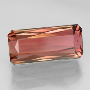 5.55 ct Multicolor Tourmaline Stone, Natural Tourmaline in Octagon / Scissor Cut Shape for Sale
