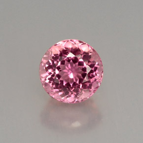 1.29 ct Pink Tourmaline Gemstone, Tourmaline Gem in Round Portuguese-Cut Shape for Sale.