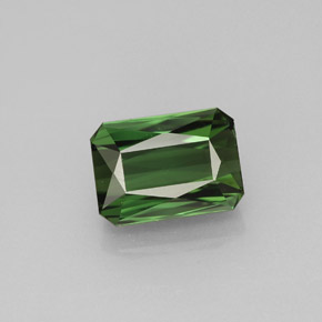 2.24 ct Green Tourmaline Stone, Natural Tourmaline in Octagon / Scissor Cut Shape for Sale