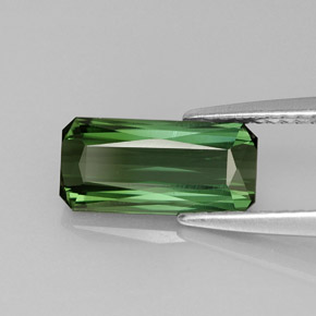 1.60 ct Green Tourmaline Stone, Natural Tourmaline in Octagon / Scissor Cut Shape for Sale