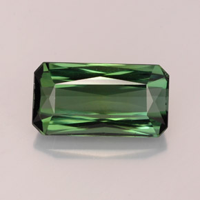2.88 ct Green Tourmaline Gemstone, Tourmaline Gem in Octagon / Scissor Cut Shape for Sale.