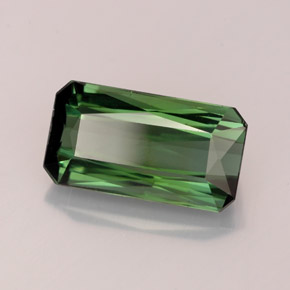 2.88 ct Green Tourmaline Stone, Natural Tourmaline in Octagon / Scissor Cut Shape for Sale