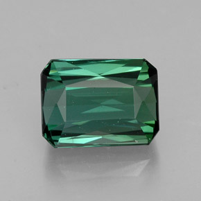 2.56 ct Green Tourmaline Gemstone, Tourmaline Gem in Octagon / Scissor Cut Shape for Sale.