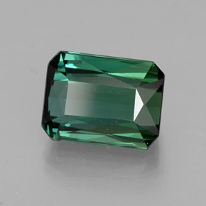 2.56 ct Green Tourmaline Stone, Natural Tourmaline in Octagon / Scissor Cut Shape for Sale