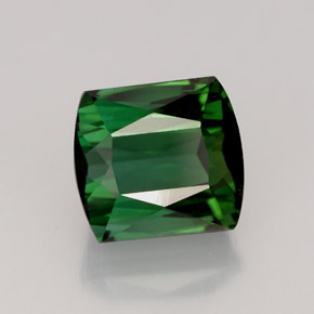 3.57 ct Green Tourmaline Stone, Natural Tourmaline in Barrel Shape for Sale