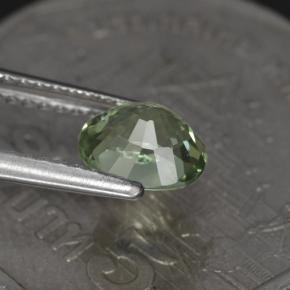 Tourmaline Gemstone in 6.7 x 5.8 mm Size for Sale, Tourmaline Stone in Light Sage Green Color