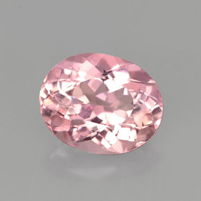 1.75 ct Pink Tourmaline Gemstone, Tourmaline Gem in Oval Portuguese-Cut Shape for Sale.