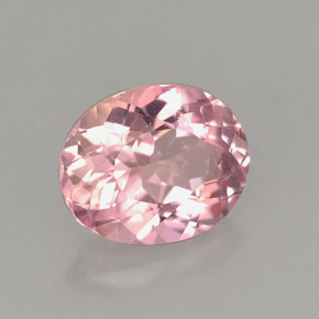 1.75 ct Pink Tourmaline Stone, Natural Tourmaline in Oval Portuguese-Cut Shape for Sale