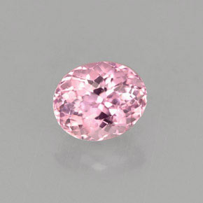 0.99 ct Pink Tourmaline Gemstone, Tourmaline Gem in Oval Portuguese-Cut Shape for Sale.