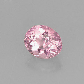 0.99 ct Pink Tourmaline Stone, Natural Tourmaline in Oval Portuguese-Cut Shape for Sale