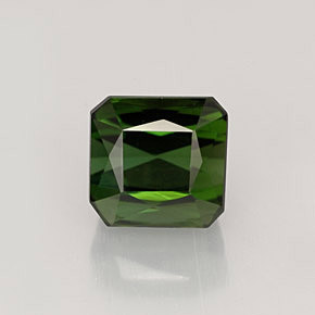 2.49 ct Green Tourmaline Gemstone, Tourmaline Gem in Octagon / Scissor Cut Shape for Sale.