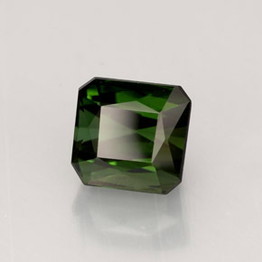2.49 ct Green Tourmaline Stone, Natural Tourmaline in Octagon / Scissor Cut Shape for Sale